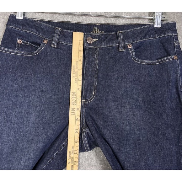 Vintage Casion Jeans Womens Size 12 Stretch‎ Blue Denim Bootcut Pockets - Picture 6 of 8